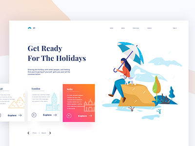 Travelling webheader banner design dog egypt flood holidays illustration india london ps rain she sudhan tamil nadu travel umbrella