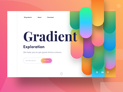 Gradients banner colors design exploration ghani grabient gradients help illustration iphone people ps sudhan typography web