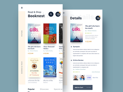 Book app | home screen
