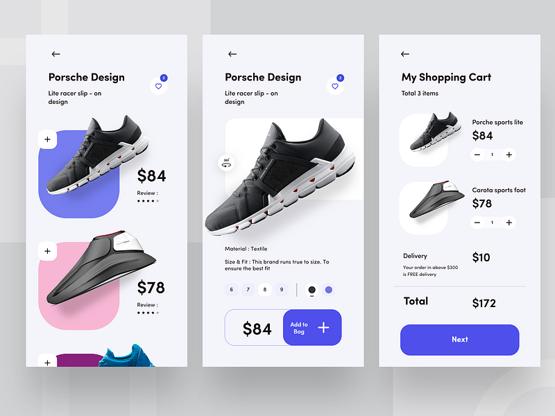 Shoe App designs, themes, templates and downloadable graphic elements