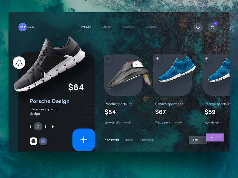 dark theme web by Sudhan Venkadesh for Nice100Team on Dribbble