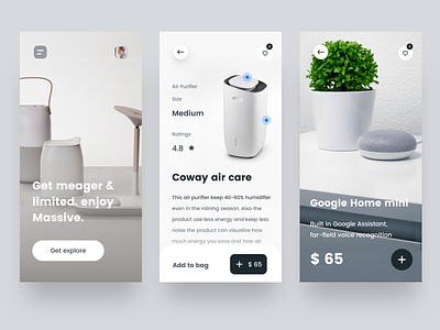 mobile app concept animation app branding design google home products ios iphone logo nice100 plants ps she sudhan typography ui ux vector web website