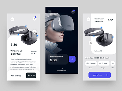 mobile app concept 2 add bag app blue branding design dribbble illustration ios liquid logo mobile nice100 price she space sudhan typography vintage virtualreality visual