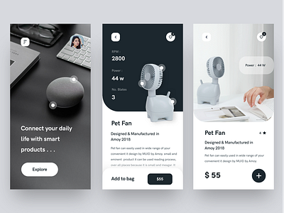 Home products app animation branding design design art dribbble explore google home app ios iphone mobile nice100 pet fan price products space sudhan typography ui ux