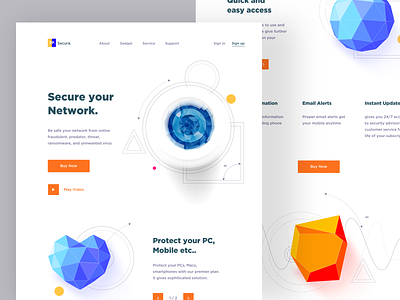 secura web concept antivirus app branding buy now crypto cryptocurrency crystal design diamond eye illustration iphone mobile protection ps secura security signin sudhan typography