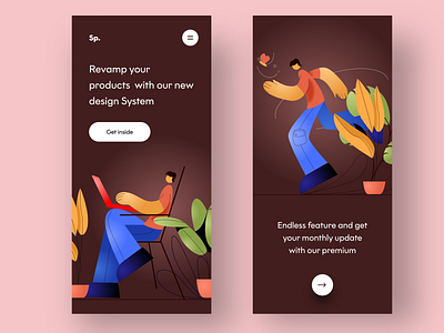 design system banner butterfly design dribbbble enter get inside illustration illustration art illustrations logo mobile plants ps sudhan typography ux web