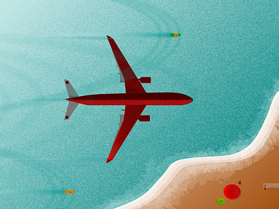 Sky above our head, sand beneath our feet. adobe aeroplane artoftheday gfxmob graphicsdesign illustration art illustrator illustrator cc new texture vector vectorart