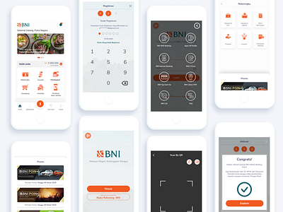 BNI Mobile Banking V.03 apps bank app banking app clean payment platform product design ui ui design uidesign uiux user interface design