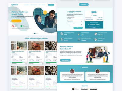 Qazwa Homepage product design ui ux uidesign web design web ui website