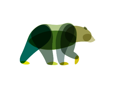 BEAR animal bear logo type