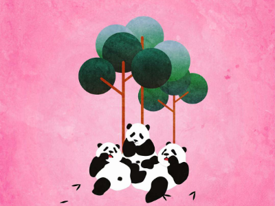 Eat, Sleep, Repeat animal illustrator panda texture vector