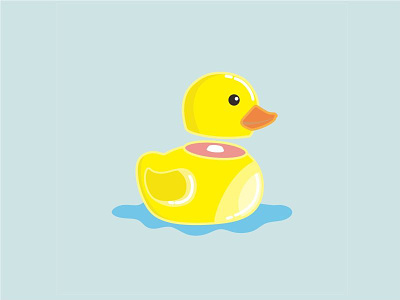 Poor Ducky animal character duck illustration vector