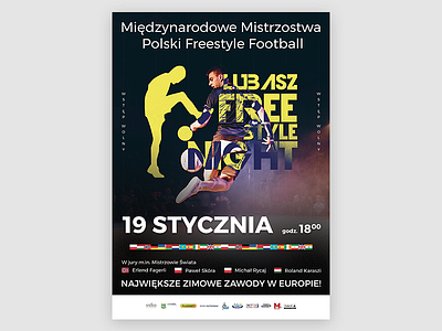 Lubasz Freestyle Night 2k19 design poster