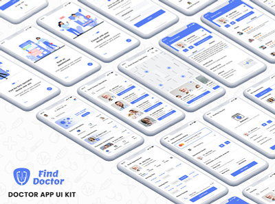Book Doctor Appointment App Ui Kit app book appointment clinic doctor app doctor appointment medical doctor ui kit