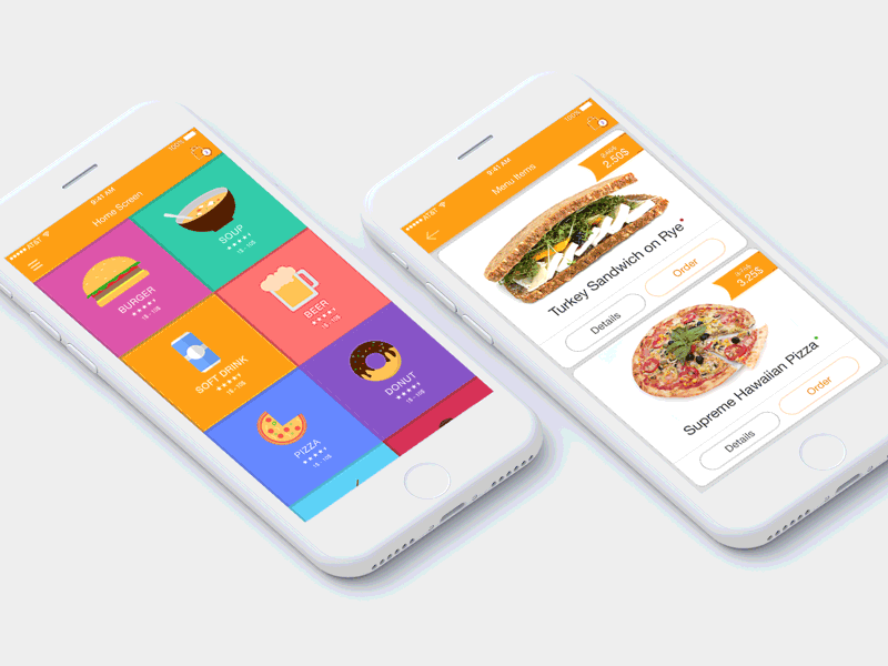 Vending Machine Food App Ui Design