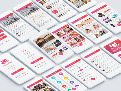 Natural Beauty & Spa Salon App UI Kit by App Innovation on Dribbble