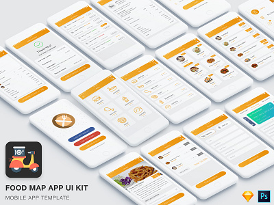 Food & Restaurant Ordering App Conecpt UI Kit