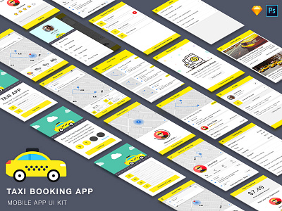 Taxi Booking App UI Kit