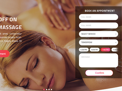 Natural Beauty & Spa Landing Page Design (Web) app ayurvedic beauty centre book appointment business hair nail makeup salon skin care spa ui kit
