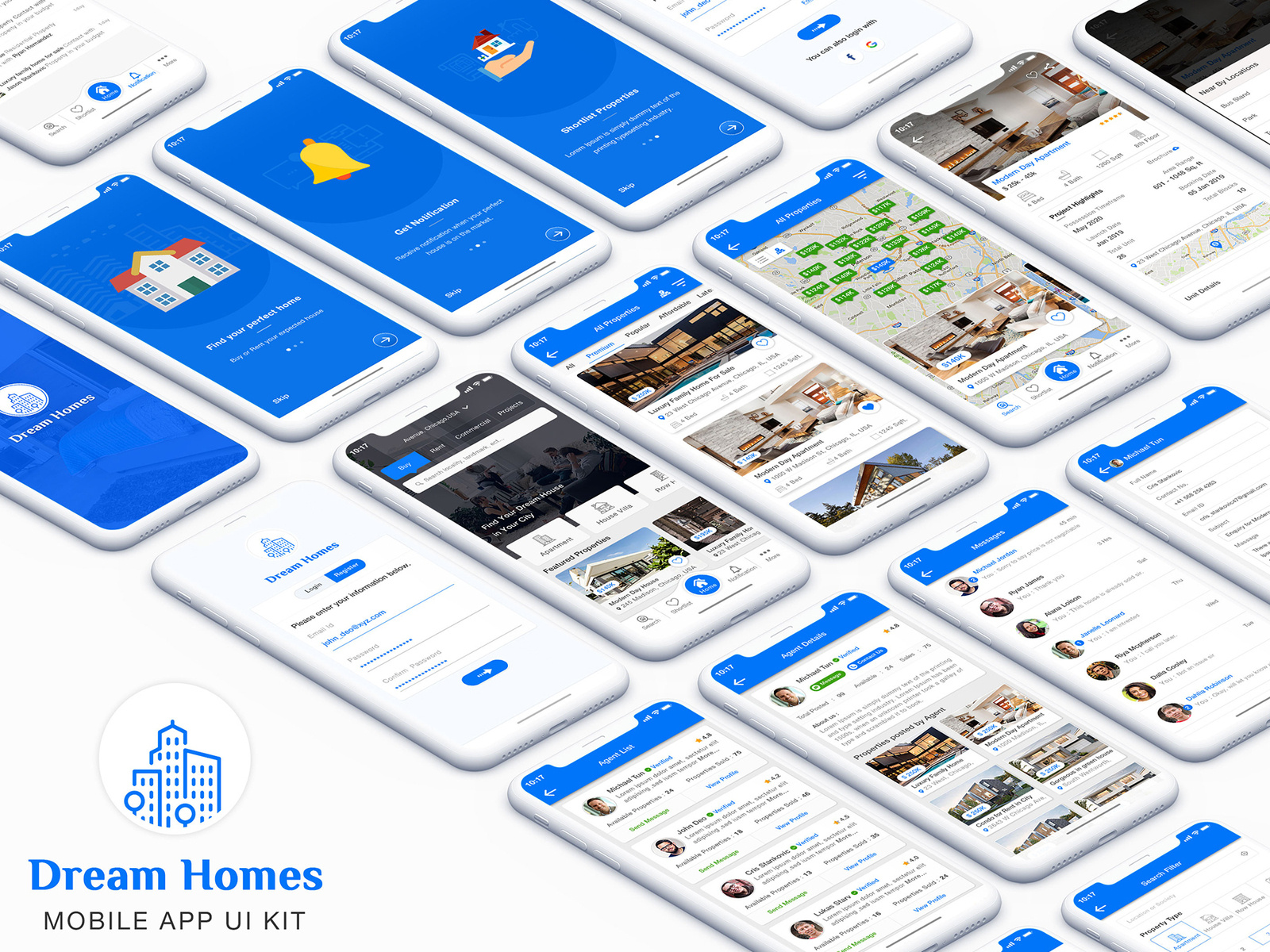 Real Estate app UI Kit by App Innovation on Dribbble