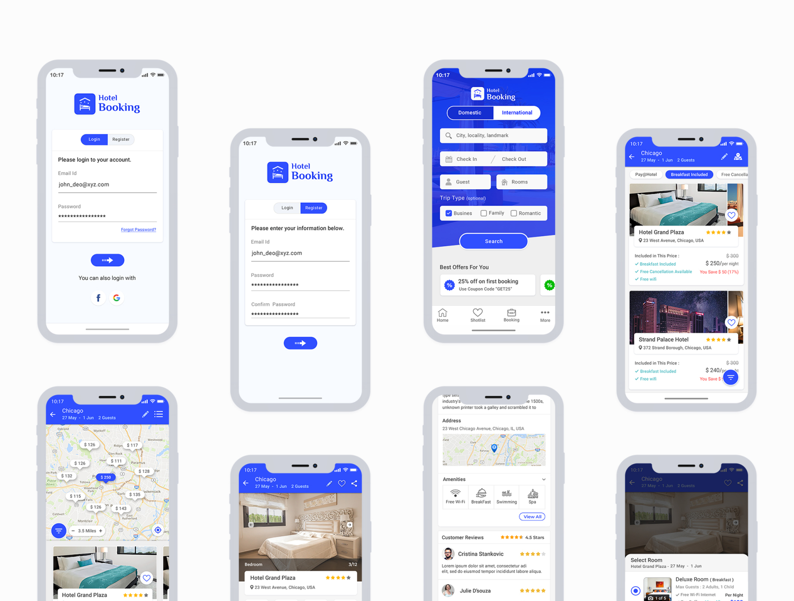 Hotel Booking App UI Kit By App Innovation On Dribbble