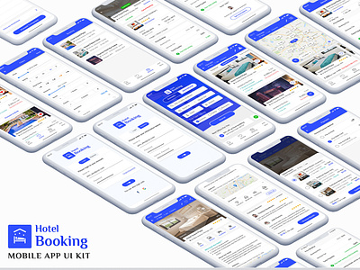 Hotel Booking App UI Kit android app homestay hotel hotel app hotel booking iphone restaurant room booking ui ui kit