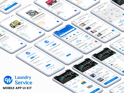 Wash It : Laundry App UI Kit collection delivery commercial laundry dry cleaning green ui kit ios app design ios app ui kit iphone app ui kit psd ironing laundry laundry app laundry app android psd laundry service laundry ui kit psd ui kit shirt laundry ui kit washing