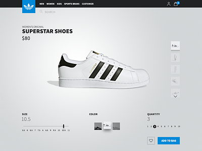Adidas | Single product page