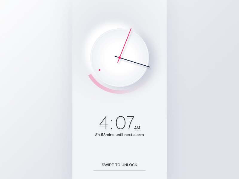 Clock with alarm alarm clock countdown daily ui watch