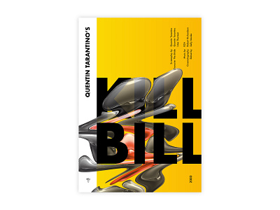 Kill Bill - Movie Poster adobe design futura graphic design illustrator kill bill minimal movie poster poster challenge poster design quentin tarantino typography