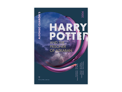 Harry Potter and Prisoner of Azkaban - Movie Poster adobe design futura graphic design harry potter illustrator minimal movie poster poster challenge poster design typography