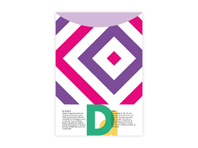 Letters Poster - D - Diede adobe d design diede futura graphic design illustrator minimal poster a day poster challenge poster design typography