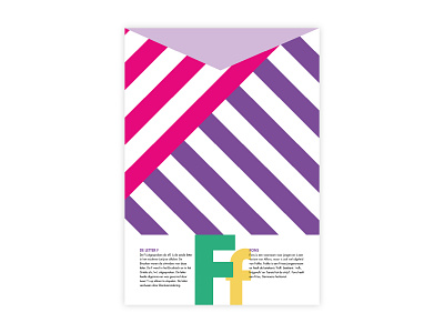 Letters Poster - F - Fons adobe alphabet design f futura graphic design illustrator letters minimal poster a day poster challenge poster design typography