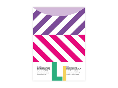 Letters Poster - L - Laura adobe alphabet design futura graphic design illustrator l laura letters minimal poster a day poster challenge poster design typography