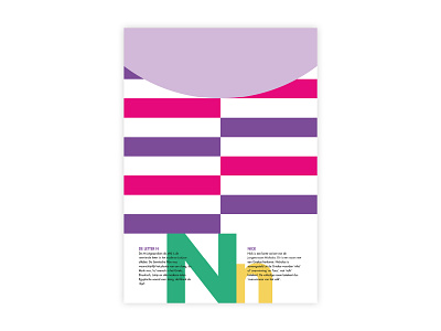 Letters Poster - N - Nick adobe alphabet design futura graphic design illustrator letters minimal n nick poster challenge poster design typography