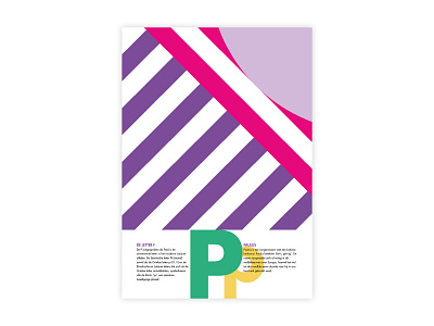 Letters Poster - P - Paulus adobe alphabet design futura graphic design illustrator letters minimal p paulus poster challenge poster design typography
