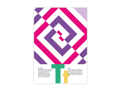 Letters Poster - T - Thijs adobe alphabet design futura graphic design illustrator letters minimal poster challenge poster design t thijs typography