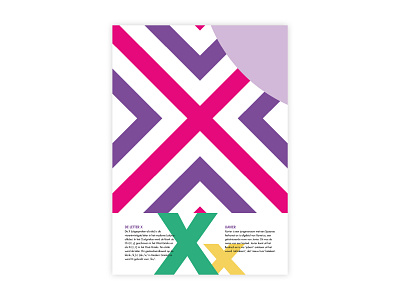 Letters Poster - X - Xavier adobe alphabet design futura graphic design illustrator letters minimal poster challenge poster design typography x xavier