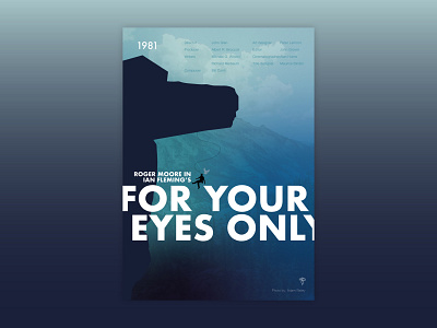 For Your Eyes Only - Movie poster 007 design futura graphic design helvetica illustrator james bond movie poster poster challenge poster design