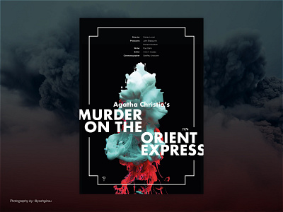 Murder on the Orient Express - Movie Poster adobe design futura graphic design helvetica minimal movie poster murder poster design typography