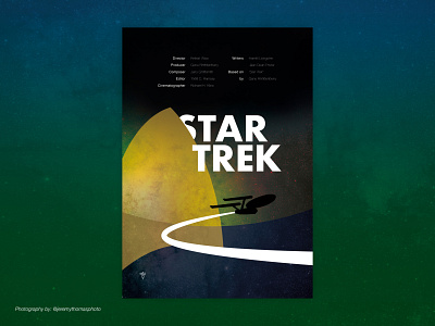 Star Trek - Movie Poster design discovery futura graphic design helvetica illustrator minimal movie poster next generation poster design star trek typography voyager