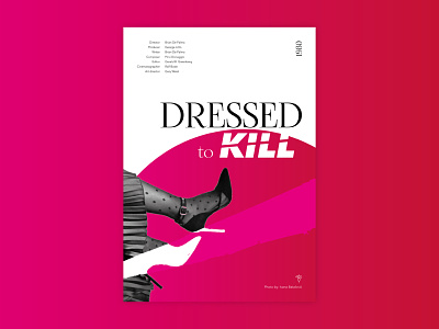 Dressed to Kill - Movie Poster brian de palma design dressed graphic design hitchcockian kill movie poster poster challenge poster design typography