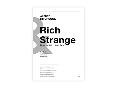 Rich And Strange - Movie poster