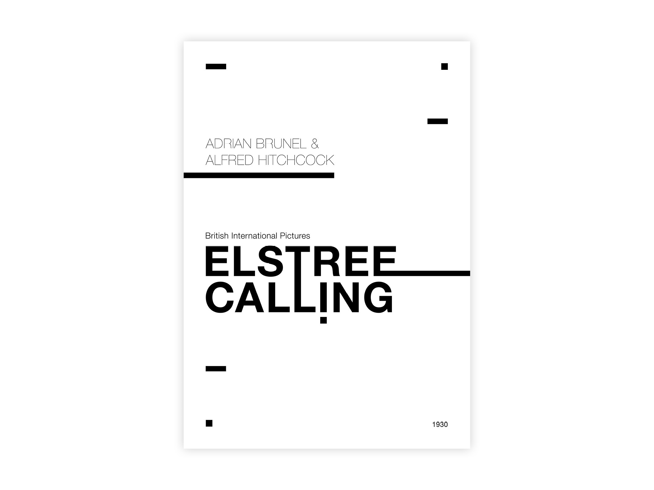 Elstree Calling Movie poster by Radijs Ontwerp on Dribbble