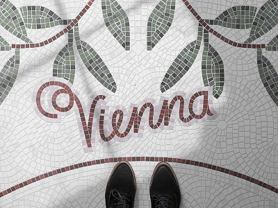 Fauxsaics Vienna Illustration artwork fauxsaics graphicdesign handlettering illustration illustrator mosaic poster type typography vector vienna