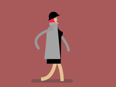 Animated GIF Character aftereffects animate animation share skills skillshare walking