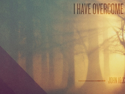 I have overcome poster trees typography