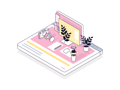 Table Situation dialog flat illustration illustrator isometric likes newsletter table