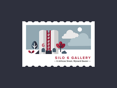 Silo 6 Gallery 2d flat illustration illustration new zealand stamp