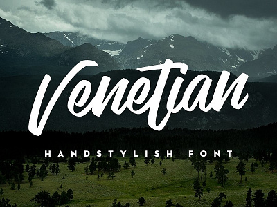 Venetian Handstylish Font ($16)